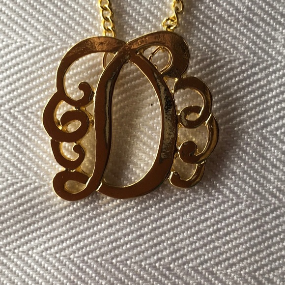 “D” Initial Necklace, 3 for $10 - Picture 2 of 3